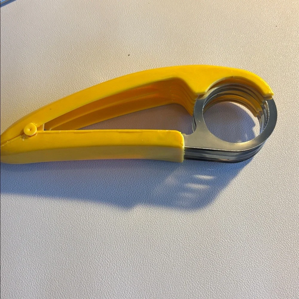 Meat thermometer, Banana slicer, pineapple core slicer, and wine cutter
